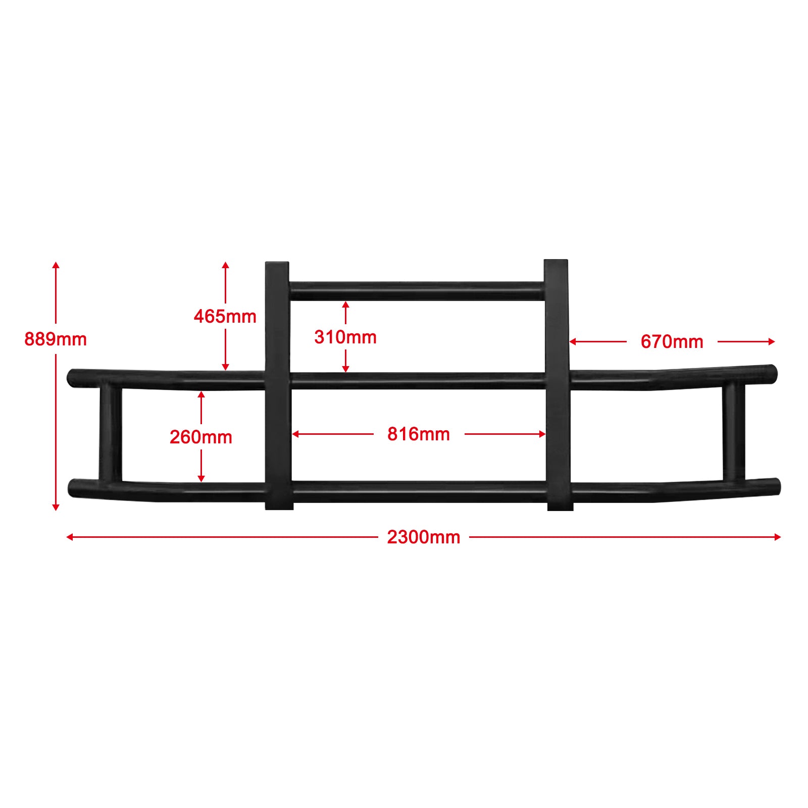 Front Bumper Deer Guard For Volvo Vn Vnl 2004 2017 With Bracket Black Iron