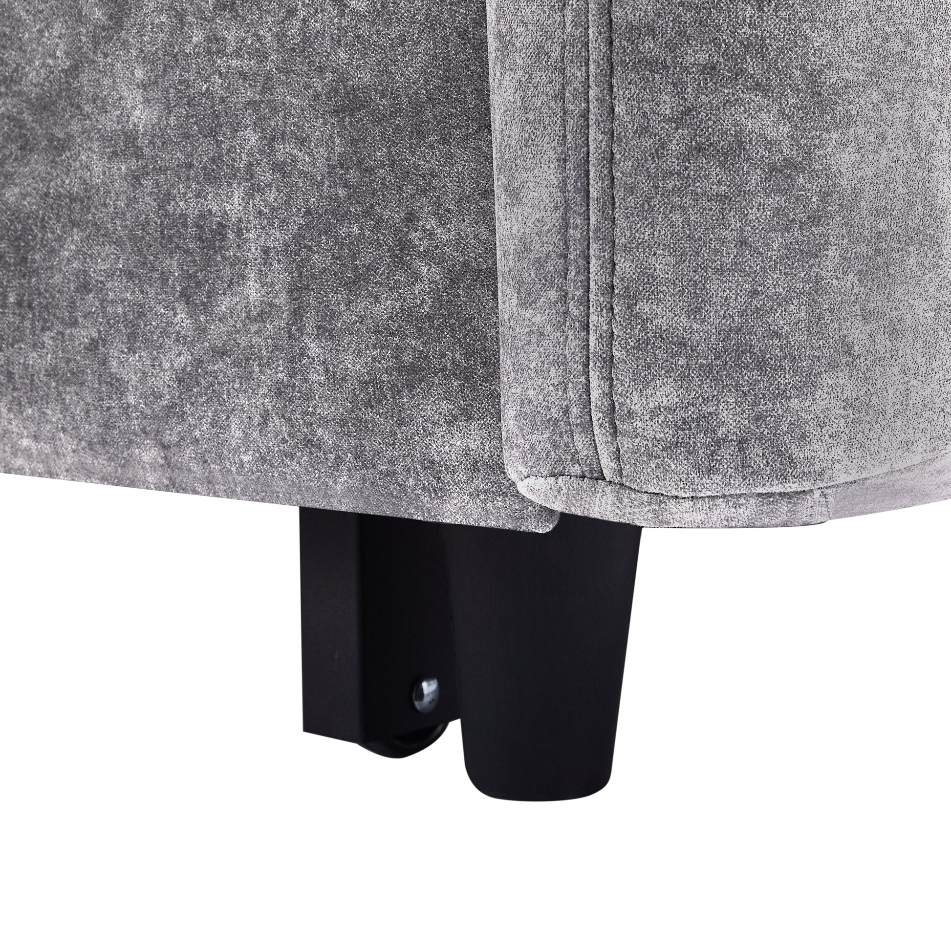55.1" Pull Out Sleep Sofa Bed Loveseats Sofa Couch With Adjsutable Backrest, Storage Pockets, 2 Soft Pillows, Usb Ports For Living Room, Bedroom, Apartment, Office,Grey Old Sku:Wf315689Aae Grey Foam Microfiber 2 Seat