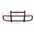 Black Lron Integrated Deer Guard For Freightliner Cascadia 2018 2022 With Brackets Black Iron