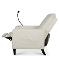 Recliner Chairs For Adults, Adjustable Recliner Sofa With Mobile Phone Holder & Cup Holder, Modern Reclining Chairs Fabric Push Back Recliner Chairs For Living Room, Bedroom, Beige Beige Foam Polyester