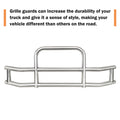 Front Bumper Deer Guard For Volvo Vn Vnl 2004 2017 With Bracket G04020 Silver Stainless Steel