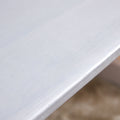 Chinese Style White Solid Wood And Imitation Rattan Coffee Table, Rectangular Solid Wood Coffee Low Table, Small Living Room Coffee Table White Solid Wood