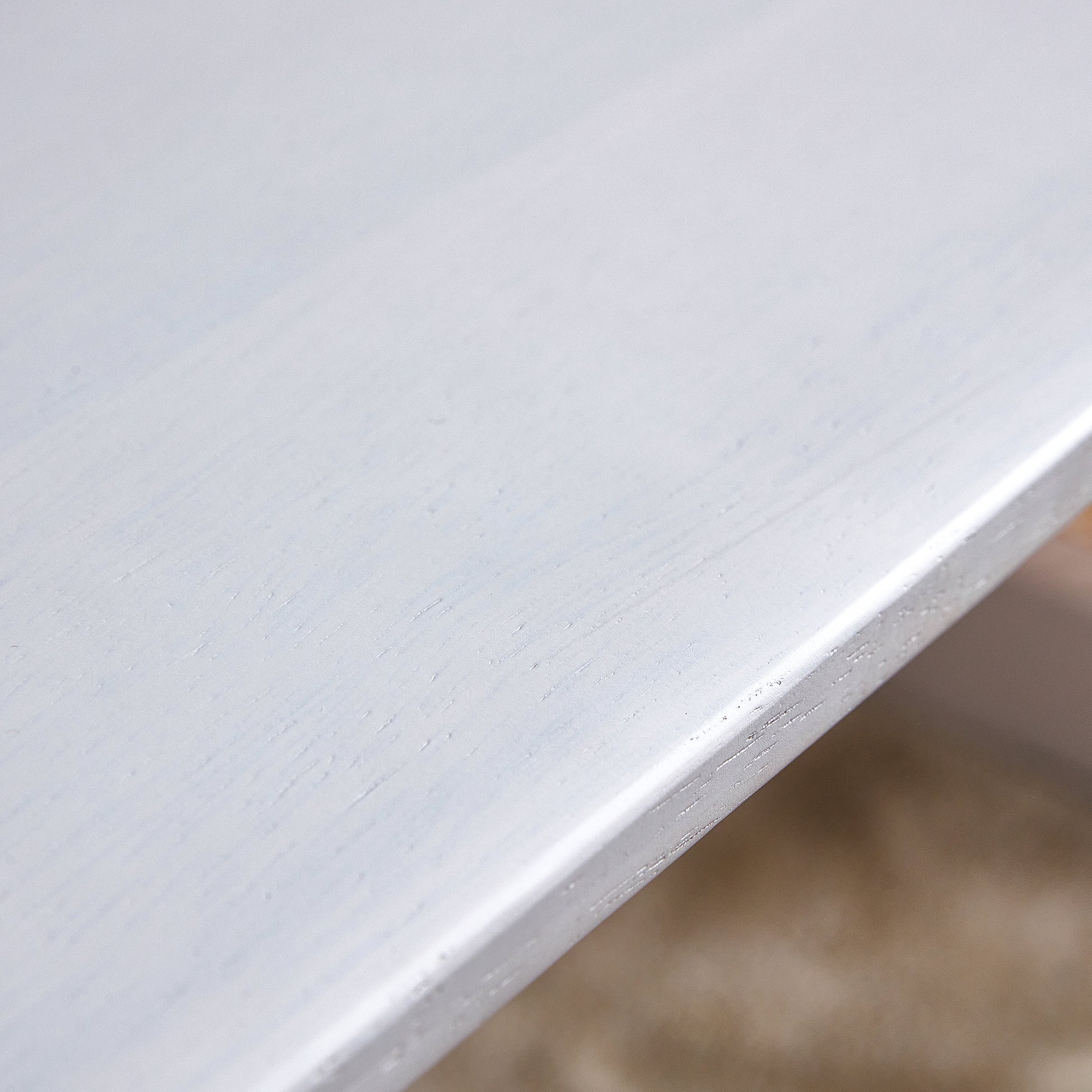 Chinese Style White Solid Wood And Imitation Rattan Coffee Table, Rectangular Solid Wood Coffee Low Table, Small Living Room Coffee Table White Solid Wood