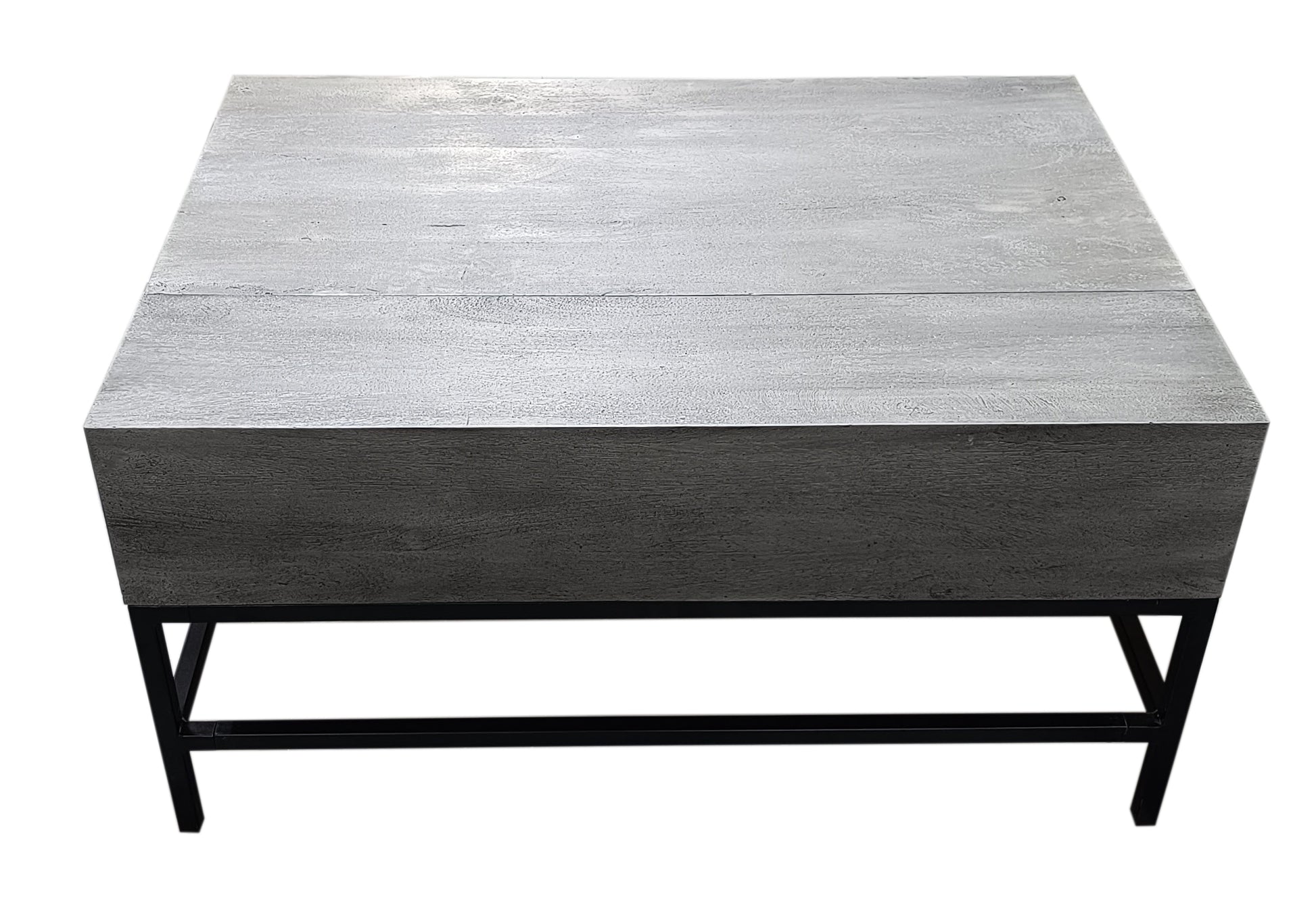 T1105 05 Gray Lift Top Coffee Table Grey Primary Living Space Contemporary,Modern Rectangular Open Storage Coffee & End Tables Metal & Wood Wood