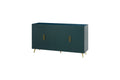 Wood Tv Stand With Storage Cabinet & Adjustable Shelves, Media Tv Console For Living Room Bedroom Navy Blue Navy Blue Mdf