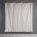 3 Piece Cotton Seersucker Comforter Set Ivory Cotton