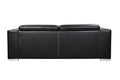 88 Inch Convertible Sofa Couch With Pull Out Bed, Modern Lounge Sleeper Sofa Set With Adjustable Headrest, Sofa Bed Furniture For For Living Room, Apartment,Basement, Black Light Brown Wood Primary Living Space Heavy Duty Eucalyptus 3 Seat Black Faux