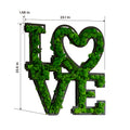 Letter Art Moss Wall Decor Green Iron