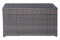 Fully Assembled Coffee Table Brown Brown Modern Wicker