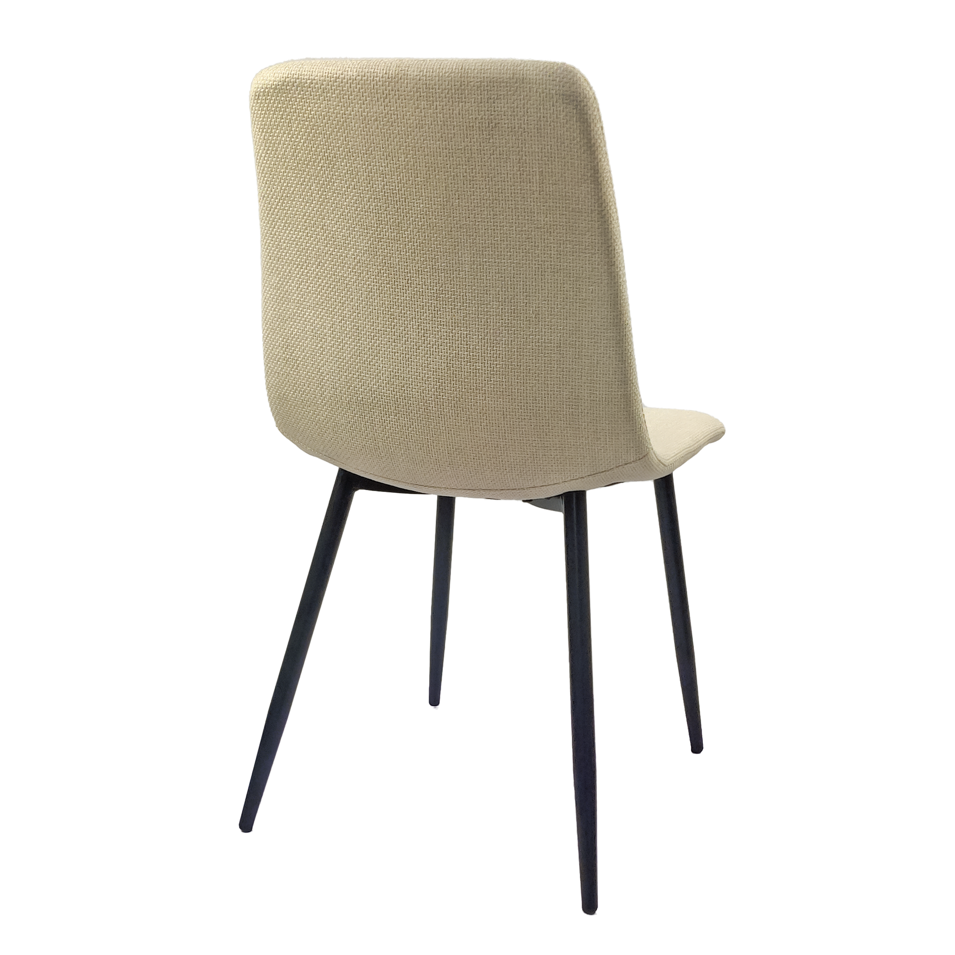 Dining Chairs Set Of 4,Modern Kitchen Dining Room Chairs,Upholstered Dining Accent Chairs In Linen Cushion Seat And Sturdy Black Metal Legs .Fabric Dining Chairs Beige Beige Kitchen Dining Chairs