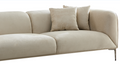 Wks2B Beige Sofa Can Be Placed In The Studio, Living Room, Attic Multiple Scenes, Modern Style Simple Fashion, Size 89.37* 35.43* High 28.74 Inches Beige Fabric 1 Seat