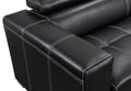 88 Inch Convertible Sofa Couch With Pull Out Bed, Modern Lounge Sleeper Sofa Set With Adjustable Headrest, Sofa Bed Furniture For For Living Room, Apartment,Basement, Black Light Brown Wood Primary Living Space Heavy Duty Eucalyptus 3 Seat Black Faux