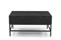 T1105 05 Black Lift Top Coffee Table Charcoal Primary Living Space Contemporary,Modern Open Storage Coffee & End Tables Wood Wood