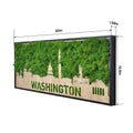 Washington Moss City Metal Wall Art Green Iron