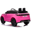 12V Licensed Range Rover Kids Ride On Car, Battery Powered Vehicle W Remote Control, Led Lights, Music, Spring Suspension, Soft Start, Electric Car Toy Gift Pink Polypropylene