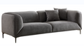 Wks2G Light Gray Sofa Can Be Placed In The Studio, Living Room, Attic Multiple Scenes, Modern Style Simple Fashion, Size 89.37* 35.43* High 28.74 Inches Gray Fabric 3 Seat