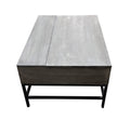 T1105 05 Gray Lift Top Coffee Table Grey Primary Living Space Contemporary,Modern Rectangular Open Storage Coffee & End Tables Metal & Wood Wood