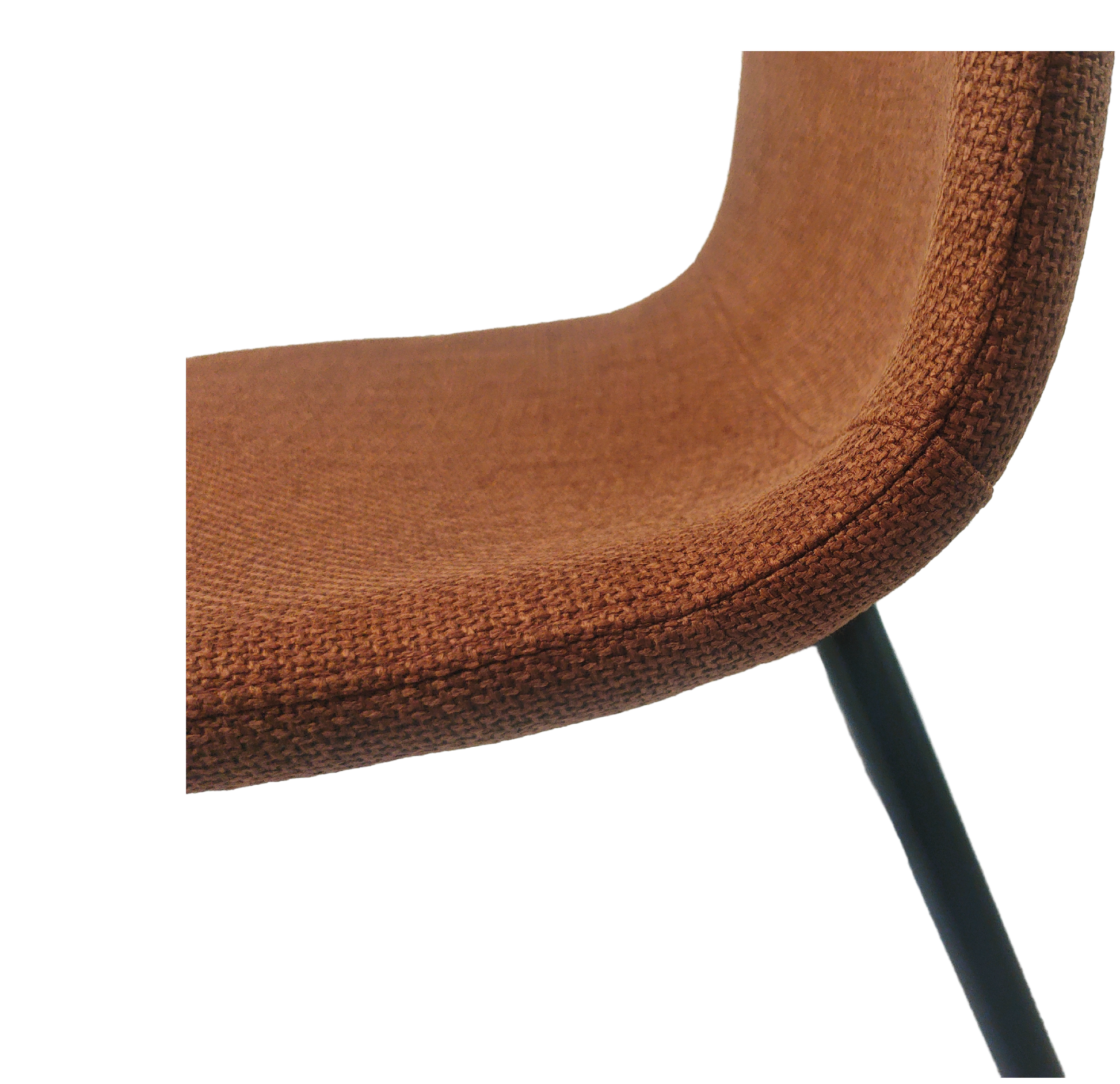 Dining Chairs Set Of 4,Modern Kitchen Dining Room Chairs,Upholstered Dining Accent Chairs In Linen Cushion Seat And Sturdy Black Metal Legs Caramel Metal Caramel Kitchen Dining Chairs Foam Linen