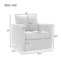 Mid Century Modern Swivel Accent Chair Armchair For Living Room, Bedroom, Guest Room, Office, Mustard Yellow 1 Mustard Yellow Linen