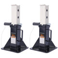 Heavy Duty Pin Type Professional Car Jack Stand With Lock, 22 Ton 44,000 Lb Capacity, Black, 1 Pair Black Steel