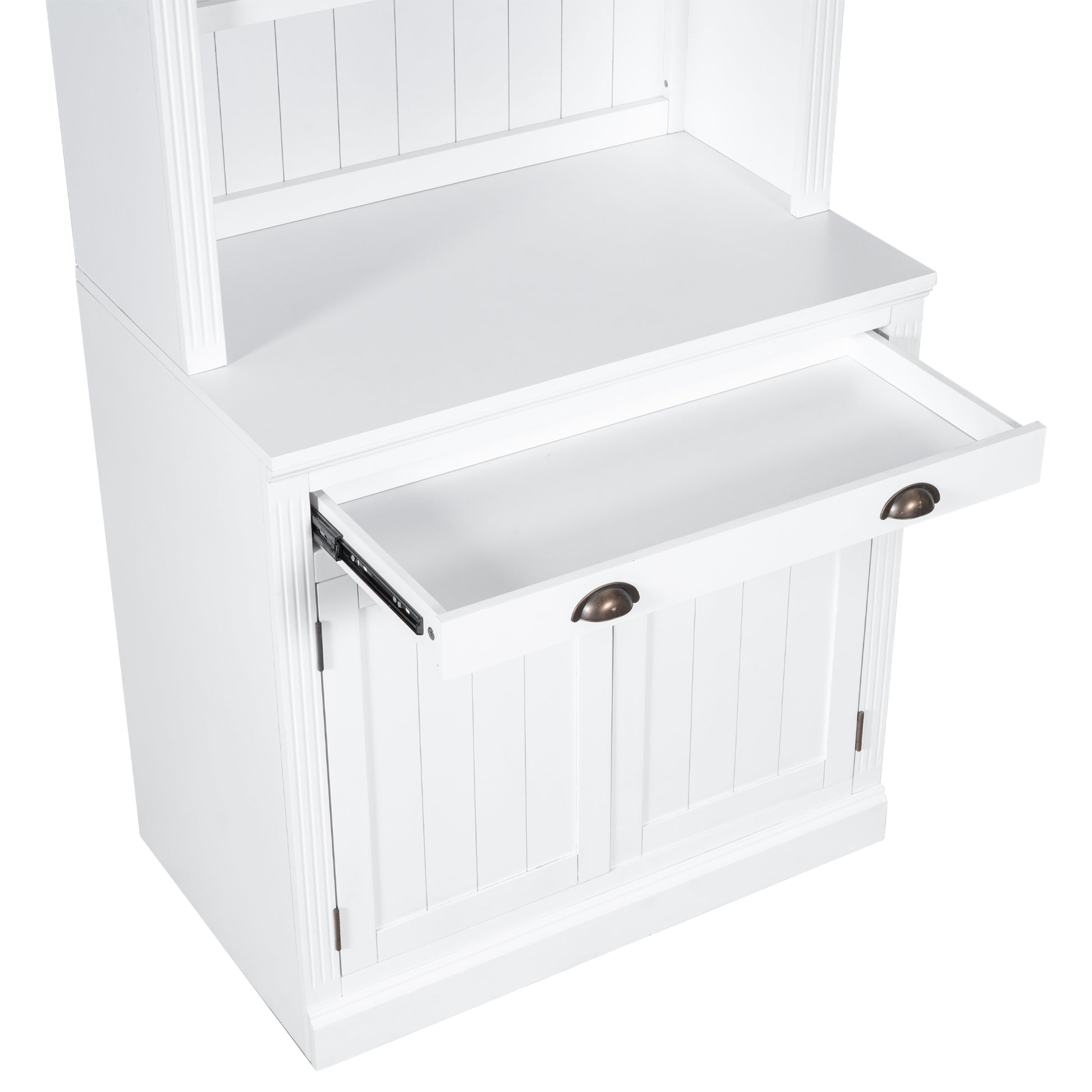 83.4"Tall Bookshelf With Two Corner Shelf Suite,Bookcase With 2 Doors And 1 Drawer,5 Tier Corner Shelf With Open Shelves,Free Standing Shelves Suite With Led Lighting For Living Room,Office,White