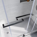 Frameless Sliding Shower Glass Door 56 60 In.W X 76 In. H,3 8