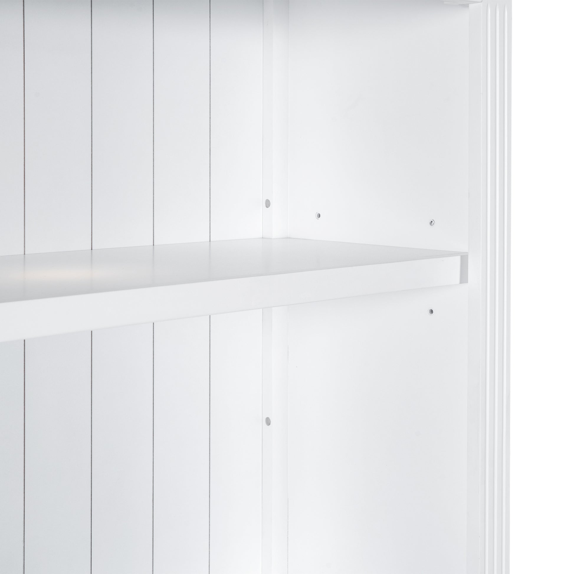 83.4"Tall Bookshelf With Two Corner Shelf Suite,Bookcase With 2 Doors And 1 Drawer,5 Tier Corner Shelf With Open Shelves,Free Standing Shelves Suite With Led Lighting For Living Room,Office,White