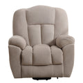 Power Lift Recliner Chair Recliners For Elderly With Heat And Massage Recliner Chair For Living Room With Infinite Position And Side Pocket,Usb Charge Port Beige Beige Soft Heavy Duty Cotton Wood Metal