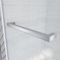 Frameless Bathtub Shower Doors 56 60 W X 62 H,Bypass Tub Glass Sliding Shower Doors,3 8 10Mm Thick Clear Tempered,Chrome Chrome Stainless Steel