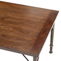 Modern Dining Table, Rectangular Wood Dining Table ,Kitchen Table,Ideal For Kitchen Dining Room, Cappuccino Table Legs Natural Brown Dining Room Square Solid Wood Mdf