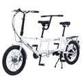 Tandem Bike ,20Inch Wheels ,2 Seater ,Shimano 7 Speed ,Foldable Tandem Adult Beach Cruiser White Steel