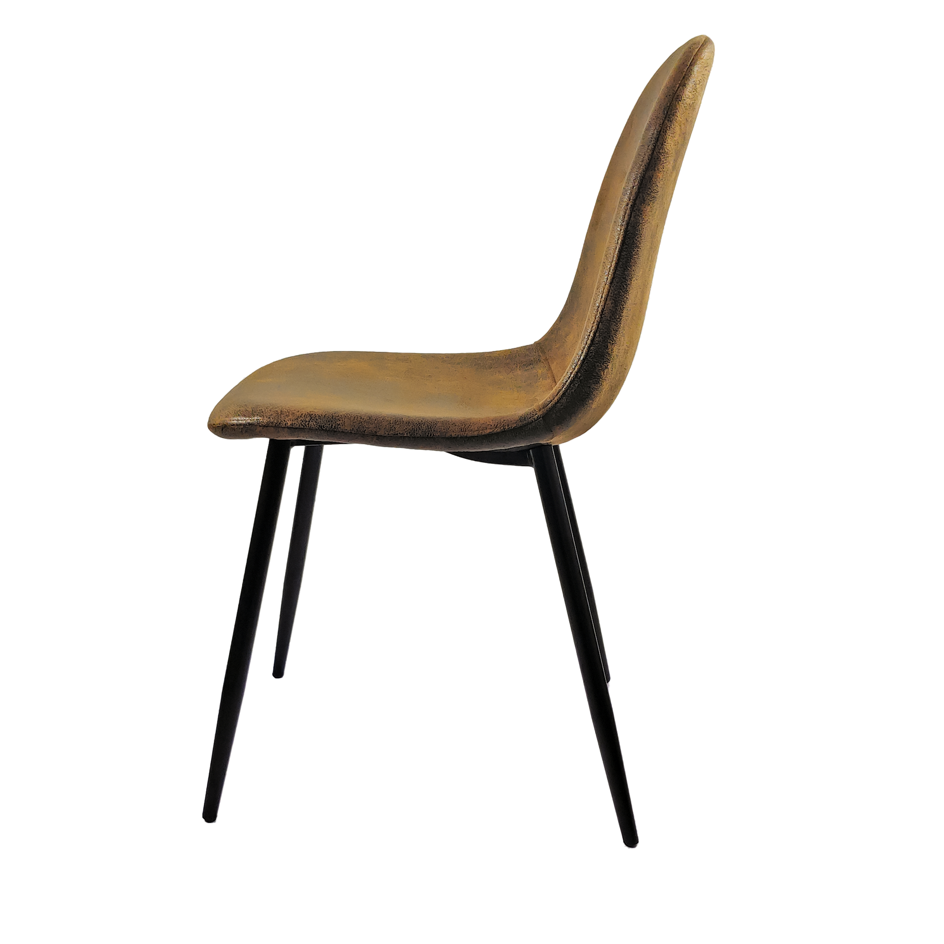 Mdf Wood Colour Dining Table And Modern Dining Chairs Set Of 4, Mid Century Wooden Kitchen Table Set, Metal Base & Legs, Dining Room Table And Suede Chairs Natural Wood Dining Room Mid Century Modern Mdf Mdf