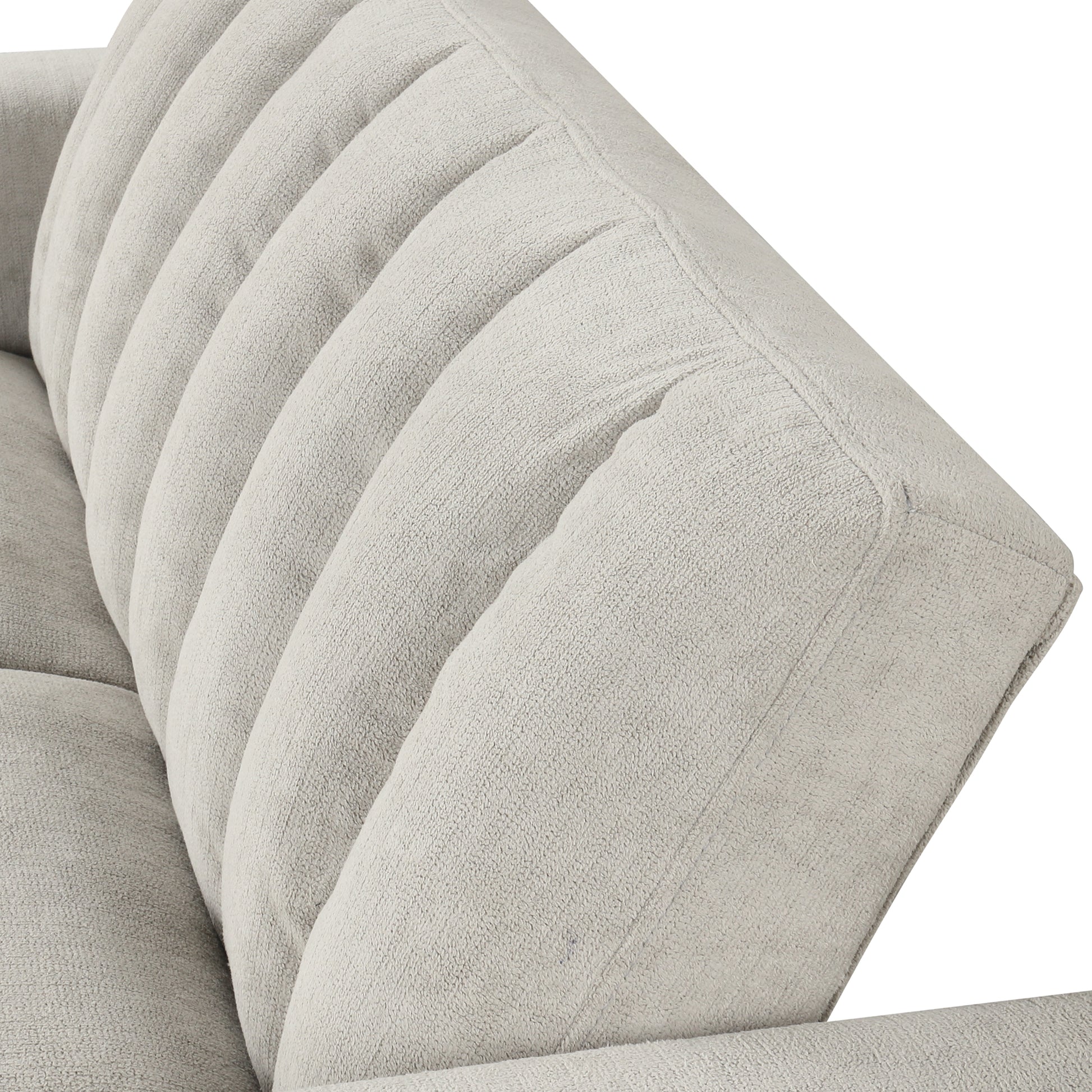 Convertible Soft Cushion Sofa Pull Bed ,For Two People To Sit On Beige Polyester