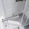 Frameless Sliding Bathtub Door 56 60 In.W X 62 In.H,Bypass Tub Glass Sliding Shower Doors,3 8