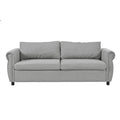 80.7'' 2 In 1 Sofa Bed Sleeper With Large Memory Mattress 63''*70.9*3.3 Inch , For Living Room Spaces Bedroom Gray Polyester