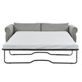 80.7'' 2 In 1 Sofa Bed Sleeper With Large Memory Mattress 63''*70.9*3.3 Inch , For Living Room Spaces Bedroom Gray Polyester