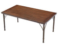 Modern Dining Table, Rectangular Wood Dining Table ,Kitchen Table,Ideal For Kitchen Dining Room, Cappuccino Table Legs Natural Brown Dining Room Square Solid Wood Mdf