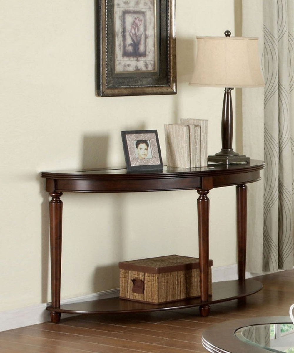 Transitional 1Pc Side Table Dark Cherry Open Bottom Shelf Beveled Glass Top Turned Legs Living Room Furniture Cherry Primary Living Space Classic,Contemporary,Transitional Rubberwood Open Storage Coffee & End Tables Solid Wood
