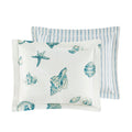 3 Piece Duvet Cover Set Blue Cotton