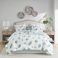 Comforter Set Blue Cotton