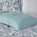 5 Piece Seersucker Comforter Set With Throw Pillows Blue Polyester