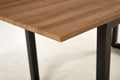Square Extendable Dining Table With Metal Leg,Modern Space Saving Kitchen Table For Living Room 70.86