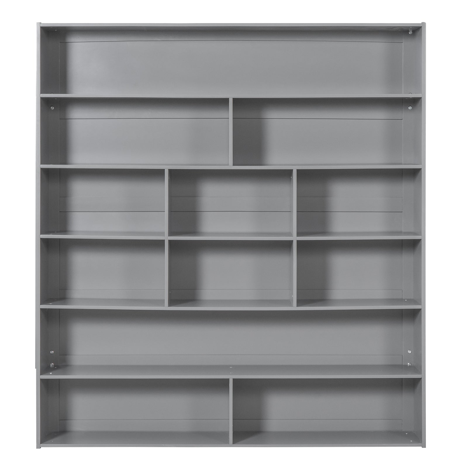 Full Over Full Bunk Bed With 2 Drawers And Multi Layer Cabinet, Gray Gray Solid Wood Mdf