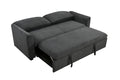 78 Inch 3 In 1 Convertible Sleeper Sofa Bed, Modern Fabric Loveseat Futon Sofa Couch W Pullout Bed, Small Beautiful Seat Lounge Sofa W Reclining Backrest, Furniture For Living Room, Dark Gray Light