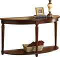Transitional 1Pc Side Table Dark Cherry Open Bottom Shelf Beveled Glass Top Turned Legs Living Room Furniture Cherry Primary Living Space Classic,Contemporary,Transitional Rubberwood Open Storage Coffee & End Tables Solid Wood