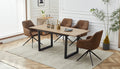 Square Extendable Dining Table With Metal Leg,Modern Space Saving Kitchen Table For Living Room 70.86