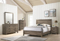 1Pc Contemporary 4 Drawer Tall Chest With Metal Hardware Rustic Gray Rustic Finish Bedroom Furniture Gray Gray Bedroom Contemporary Wood