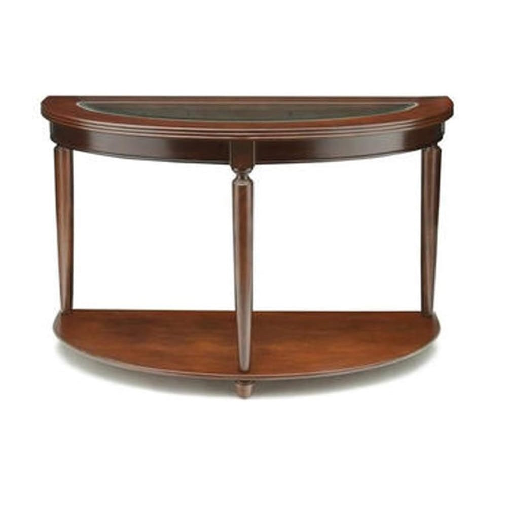 Transitional 1Pc Side Table Dark Cherry Open Bottom Shelf Beveled Glass Top Turned Legs Living Room Furniture Cherry Primary Living Space Classic,Contemporary,Transitional Rubberwood Open Storage Coffee & End Tables Solid Wood