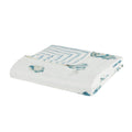 2 Piece Duvet Cover Set Blue Cotton