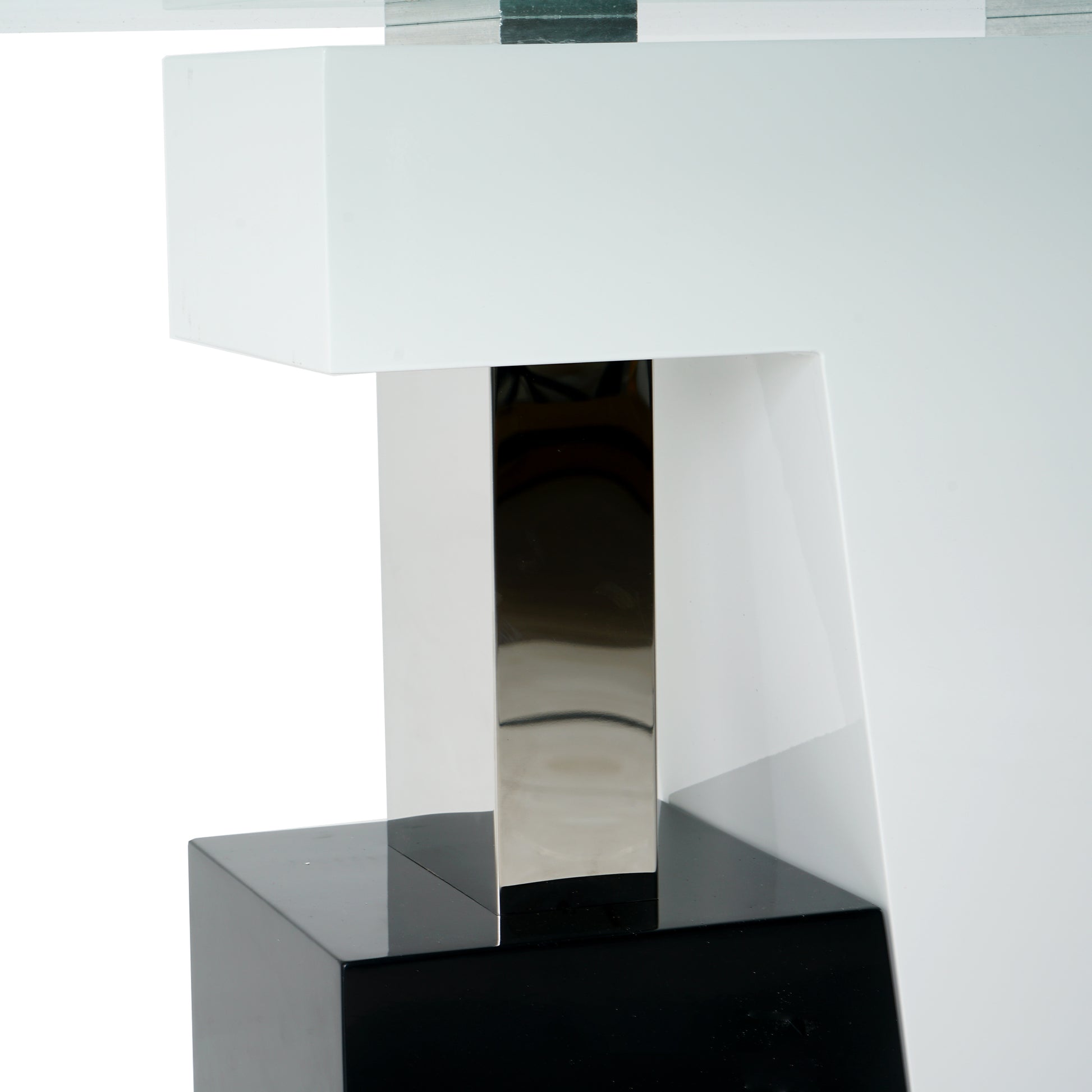 Modern Style Glass Table, Elegant Transparent Design, Durable Support Base, Solid, Selected Materials Made Of Furniture Display Fashion, Suitable For The Living Room Set Of 5 Grey Silver Seats 4 Mdf Glass
